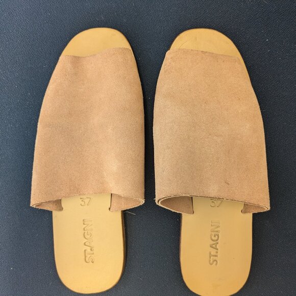 St Agni Suede Leather Sandals (Clay) - Picture 5 of 15